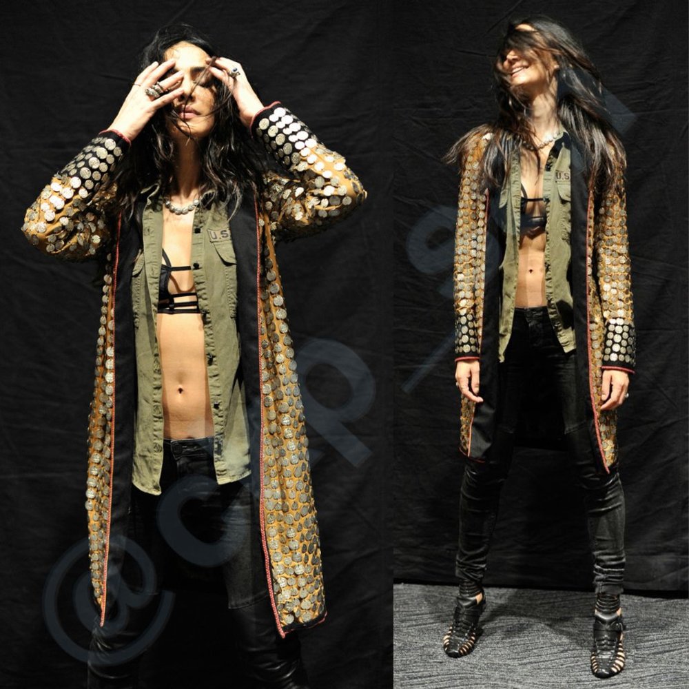 NWT Free People Crossed Coin Jacket Sz L - Picture 9 of 16